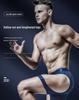 Men's Anti-Friction Ice Silk Long Boxer Briefs - Large Size Sports Running Tights
