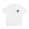 1976 CHROME HEARTS 2025 Summer New High Quality Cotton Round Neck Loose Large Size Men's and Women's T-shirt Couple T-shirt
