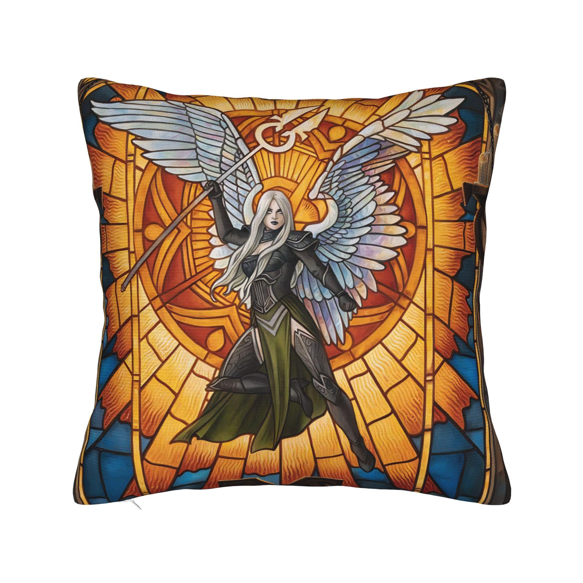 

World of Warcraft Game Pillow Cover Soft Cushion Cover Retro Trendy Pillow Case For Living Room Sofa 12x12Inch