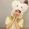 Animal Theme Plush Animal Hat Cute Cosplay Hat Festival Cap Tooth Hood Hat Christmas