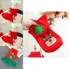 Adorable Red Christmas Dog Dress With Festive Reindeer Sweater Design For Pets