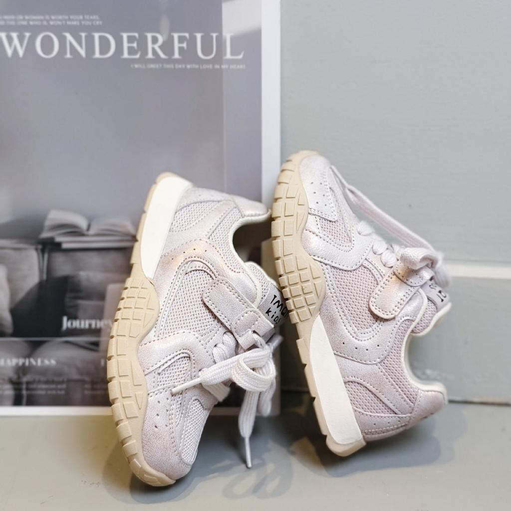 Children's sports shoes retro German training shoes 2025 new spring girls dad shoes mesh breathable women's treasure casual shoes