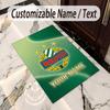 Crystal Velvet Rug Rapid Wien FC Print Custom Name Text Floor Mat Home Decor