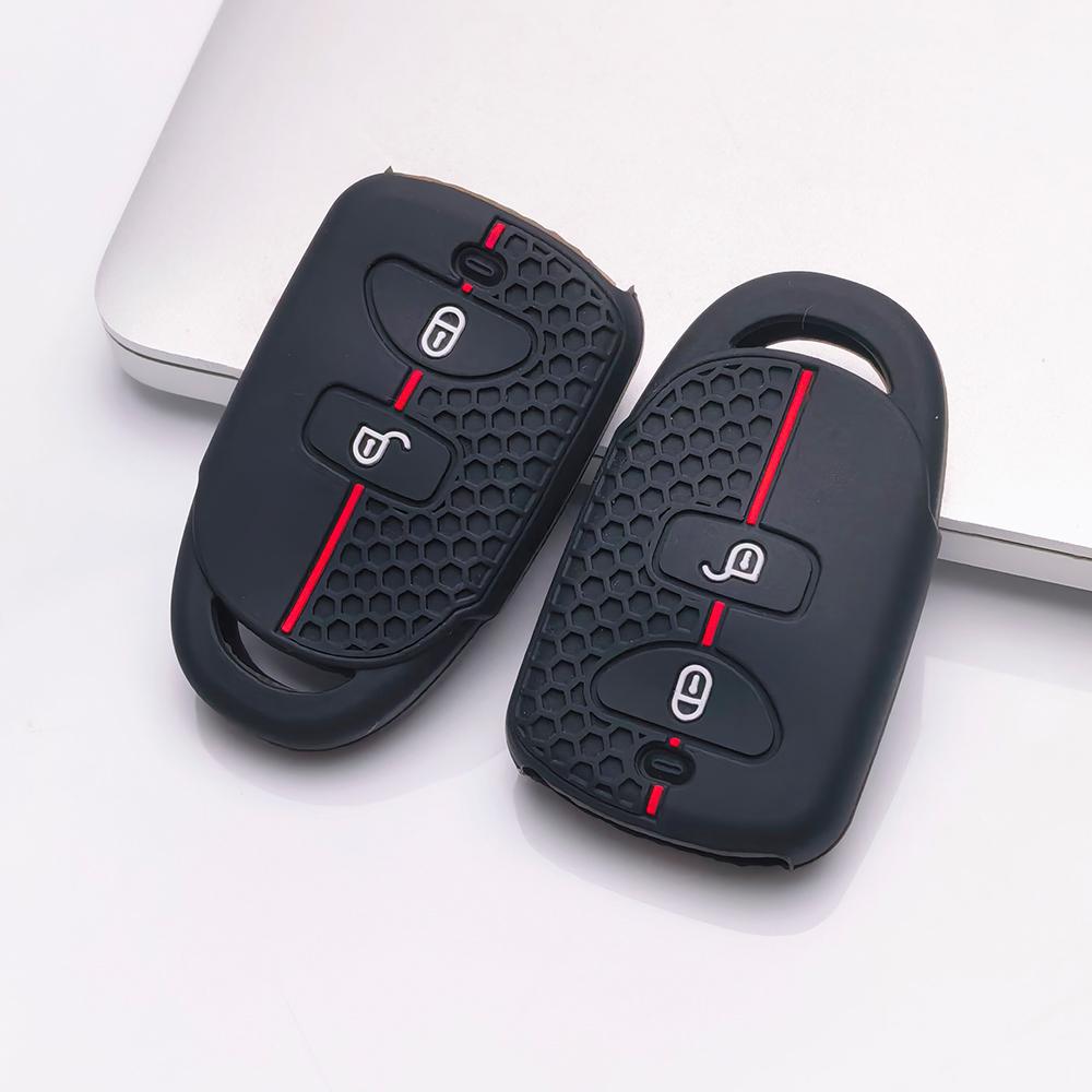Key Fob Cover for Hyundai Elantra Tucson Models Santa Fe Ix35 Anti-Scratch Surface Shockproof Structure Soft Grip Texture Easy Install Design