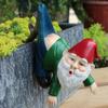 Garden Gnome Figures Statue, Resin Garden Dwarf Gnome Statue, Garden Decoration Ornament for Outdoor Use, Weatherproof, Humorous Outdoor Home Decorati