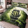 Monster Energy 3Pcs Bedding Set Duvet Cover With Two Pillowcases For Bedroom Home Decoration