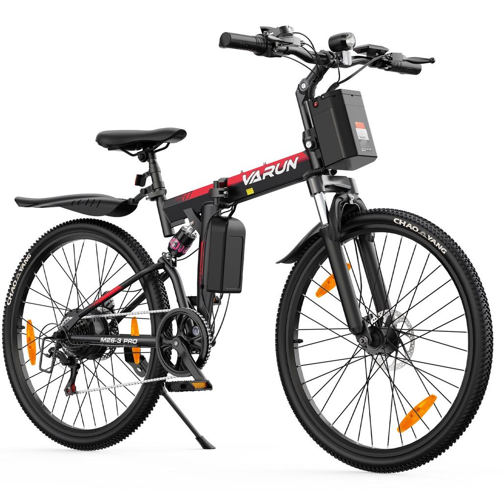 VARUN M26-3 PRO Skládací elektrické kolo, 48V 7,8Ah baterie, Plné odpružení