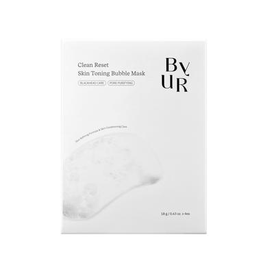 ByUR Skin Toning Bubble Mask Korean Cosmetics for Pore Pore Blackhead Mild Bubble Pore Clog Sebum Control (4 Sheets) - Care, Cleansing, Removal,