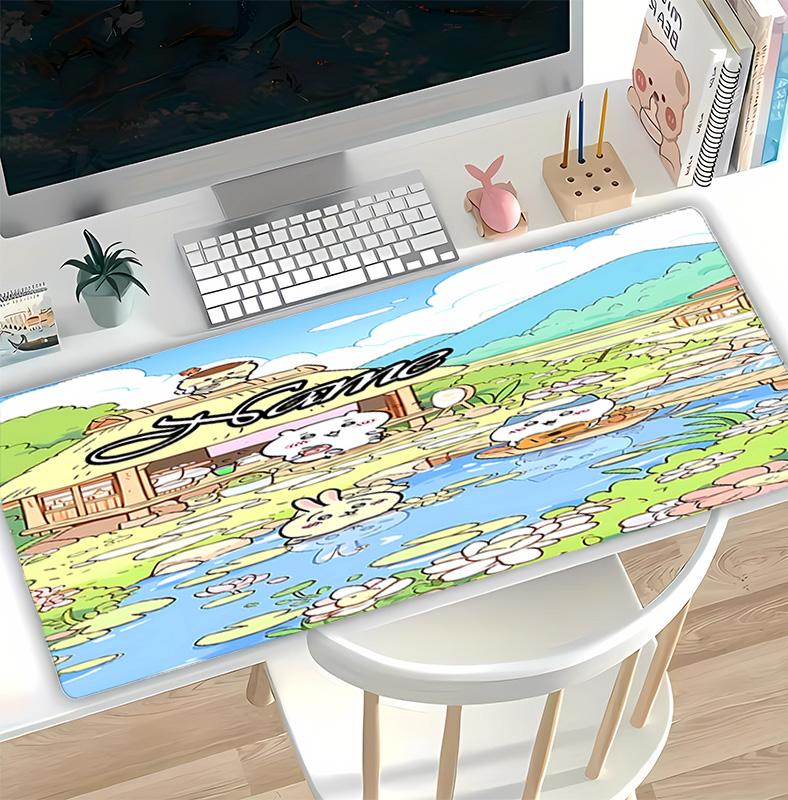 Customizable Name Chiikawa Pattern Gaming Mouse Pad-Non Slip Rubber Base,Perfect Gamers,Esports,Ideal Gift Gaming Enthusiasts