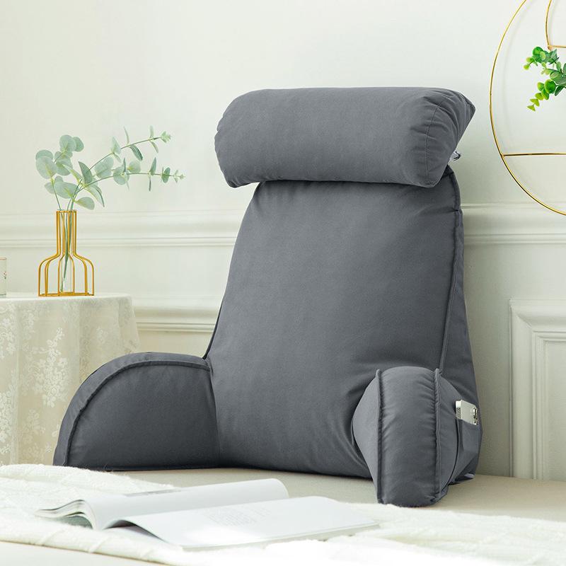 Bedside Soft Pack Backrest Cushion - Neck, Reading, and Lumbar Support Pillow