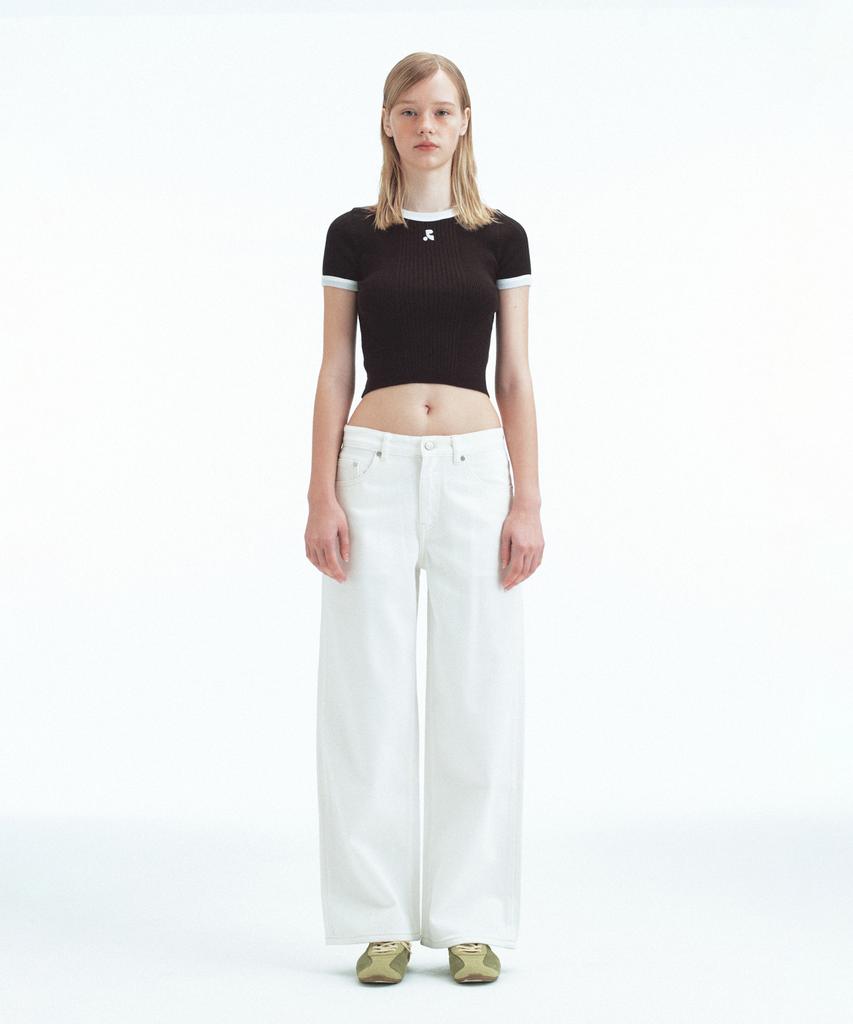 REST&RECREATION Ribbed Coloration Knit - Black