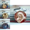 Blessed Virgin Mary Aluminum Round Keychain Gift For Religious Jewelry Collectors