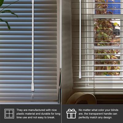 4 Piezas Varilla para Persianas Verticales Varilla de Plástico Transparente Reemplazo para Accesorios de Cortina Hogar Oficina Tratamientos de Ventana