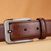 Men's Retro Leather Pin Buckle Belt - Versatile & Trendy for Jeans, Casual Style for All Ages