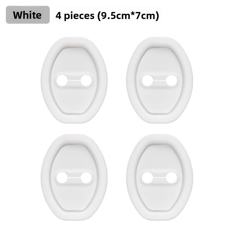 4KS Vylepšený Kryt Zámku Dveří Auta, Silikonový Kryt Zámku Dveří Auta pro Ochranu Dveří Auta a Snížení Hluku, Univerzální