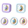 60 Minutes Countdown Alarm Clock Round/Square Kitchen Timer Cartoon Visual Timer  Reading Room