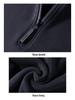 Men's Stylish Wool Cashmere Zipper Hoodie - Double-Sided Thermal Fabric for Autumn and Winter.