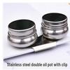 Stainless Steel Double Oil Pot for Oil Painting Palette Use