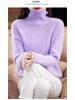 Mink Cashmere High-Neck Loose Pullover: Women's Thick Knit for Autumn/Winter 2025