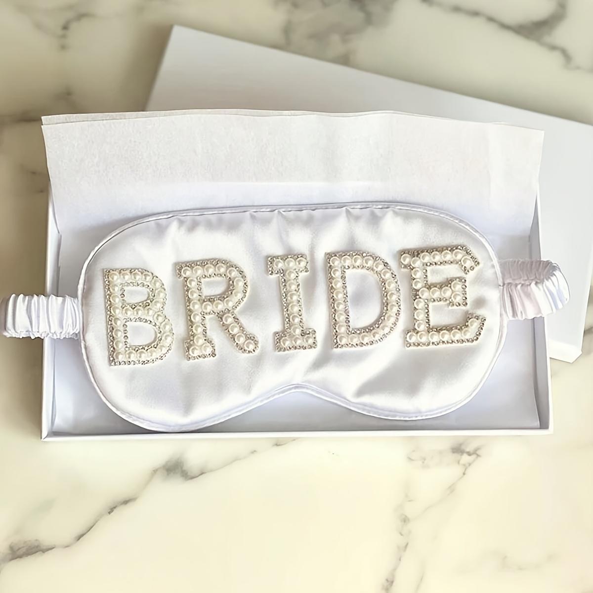 

1pc, BRIDE Themed Eye Mask, Wedding Party Decoration, Wedding Gift білий