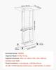 Podium Stand 120 cm Acrylic Lectern Mobile Laptop Desk Storage Shelf, for Schools, Churches and Events, Clear Portable Presentation Lectern Stand with