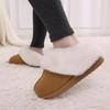 Fashion Crestar Women Fashion Fur Suede Slipper High Quality Fluffy Plush Faux Fur Soft Slippers Winter Indoor Home Cozy Cotton Slippers