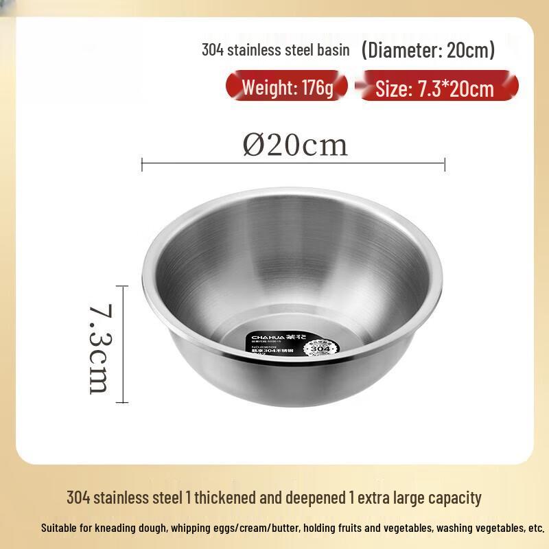 Edelstahl Wasch- und Backschüssel