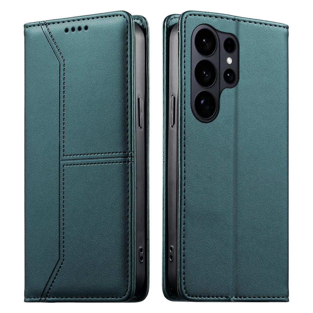Business Luxury Strong Magnetic phone case For Samsung S26 Ultra S25 Plus S24 S23 A16 A26 A36 A17 A07 RFID kickstand Flip Cover