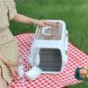 Portable Pet Travel Crate: Breathable, Handheld Carrier for Cats & Dogs