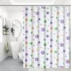 Punch-Free Waterproof Bathroom Shower Curtain Set