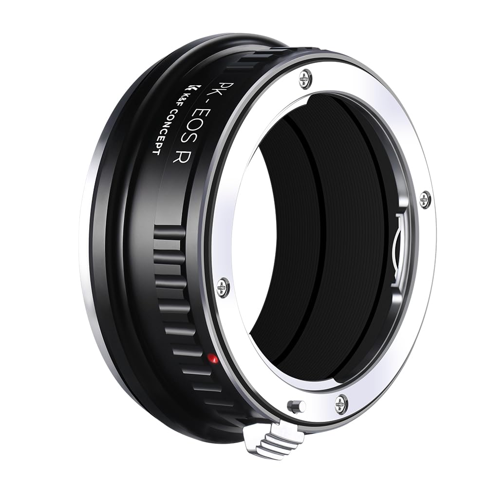 CONCEPT Mount Adapter for Pentax K Lenses To Canon EOS R Compatible with Pentax K Lenses and Canon RF Lenses for Infinity Focus K&F Cameras,