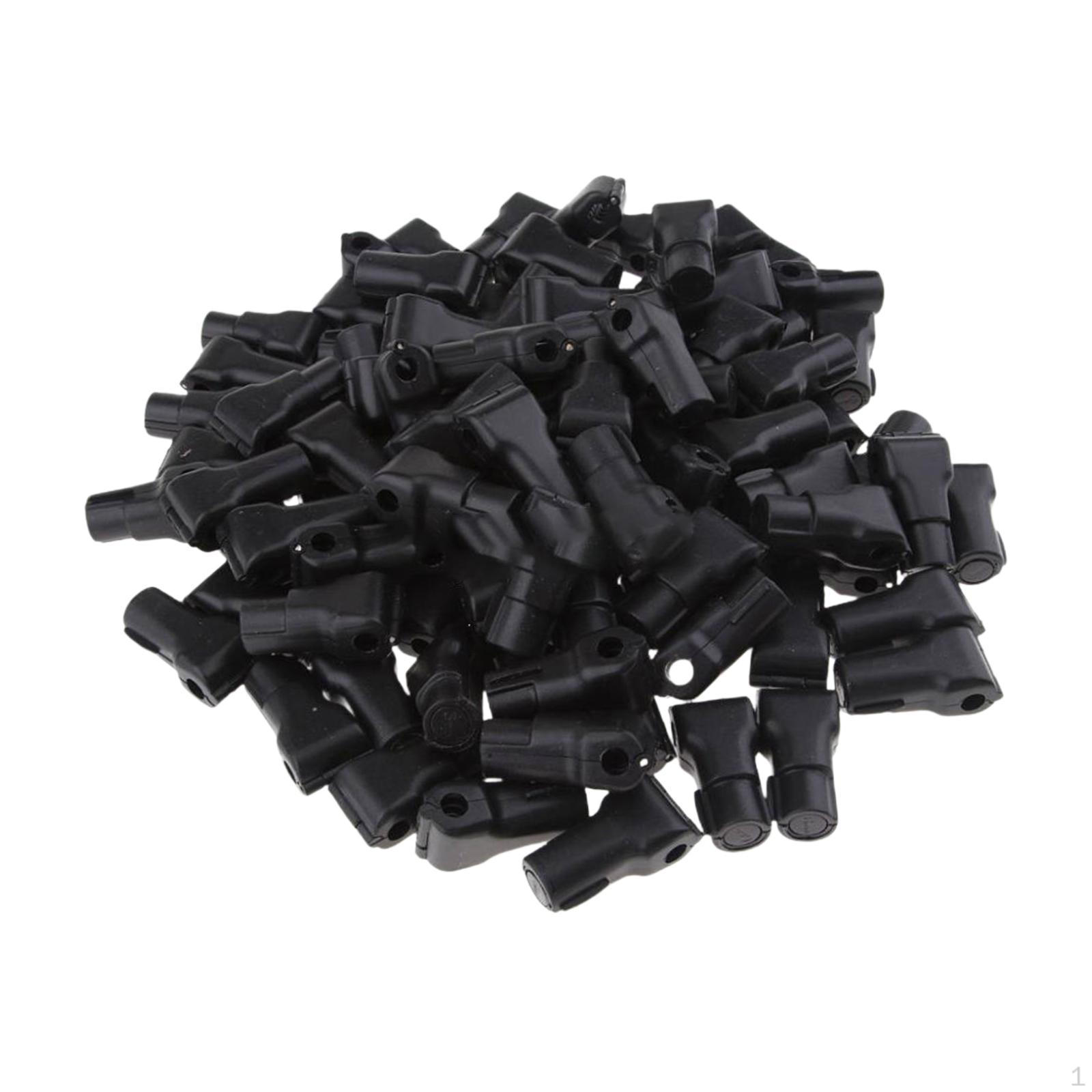 

100 крючков для предотвращения S и S, для демонстрации гаражных инструментов. чёрный