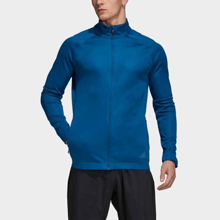 Adidas Jackets Men's Blue Stand Collar Moderate Other DQ2672