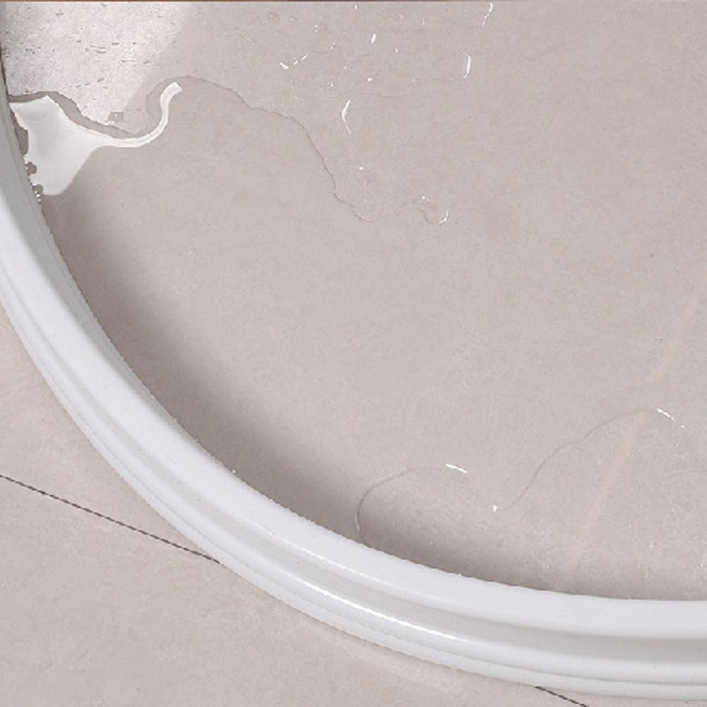 Self Adhesive 30mm Height Bathroom Water Stopper Dry and Wet Separation Flood Barrier Silicone