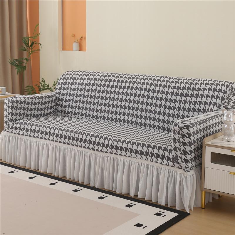 Thick Sofa Cover With Skirtastic Couch Cover1/2/3/4 Seater Sofa Protective Cover For Living Room