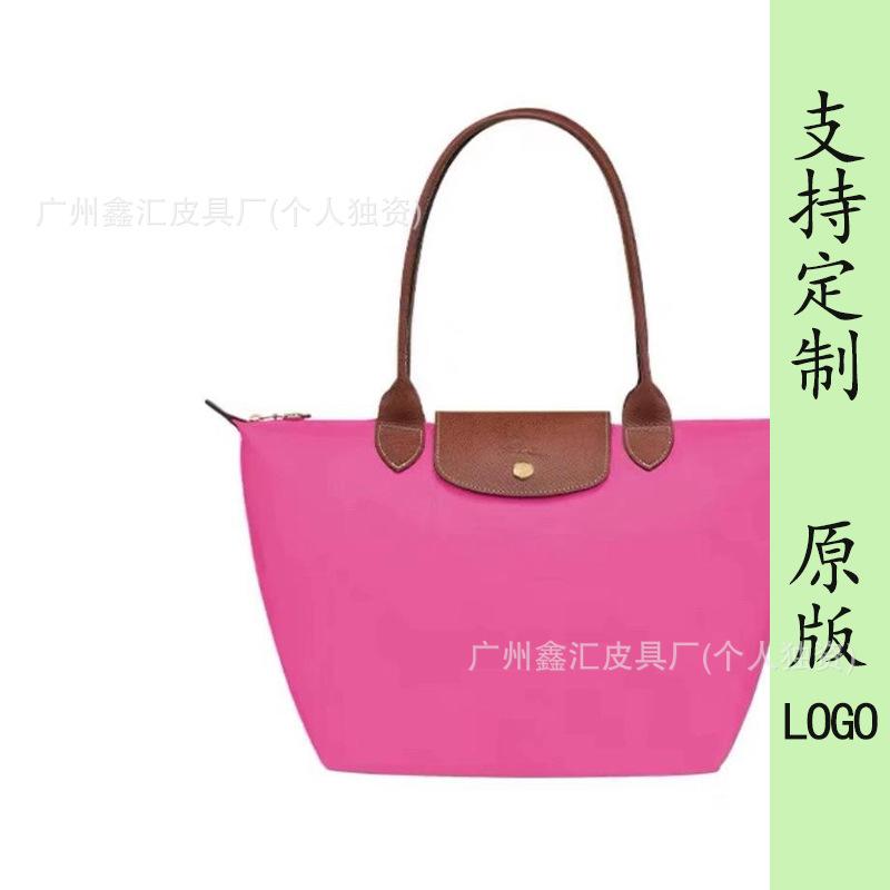 New dragon inlaid week embroidered nylon tote bag shoulder handbag dumpling bag messenger bag