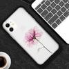 Bellissima Custodia a Fiori Per iPhone 13 12 11 Pro Max XS Max XR X 7 8 6 Plus 5 5S SE 2020 12 Mini Opaca Morbida TPU Trasparente