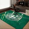 Football Club Emblem Printed Office Carpet Chair Cushion  Entryway Rug, Rugs for Living Room, Bedroom Christmas gifts