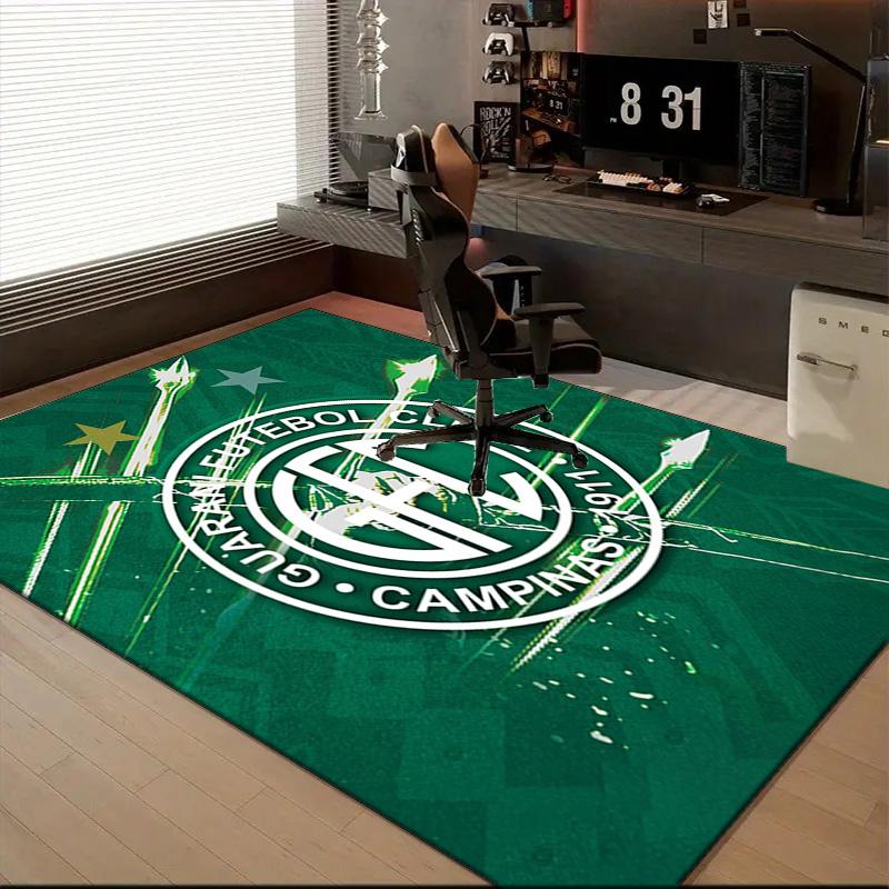 Football Club Emblem Printed Office Carpet Chair Cushion Entryway Rug, Rugs for Living Room, Bedroom Christmas gifts