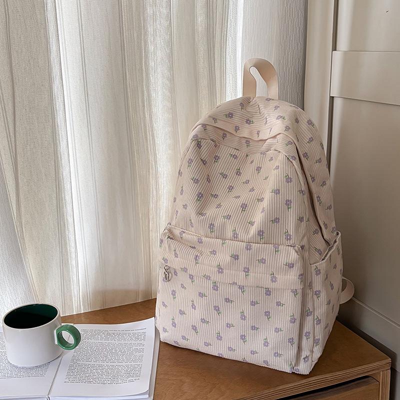 New high school student versatile ins style schoolbag women's fashion simple Japanese sweet travel backpack