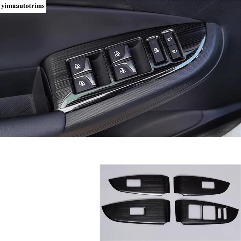Car Door Window Glass Lift Control Switch Panel Cover Trim Stainless Steel Accessories For Changan Eado Plus