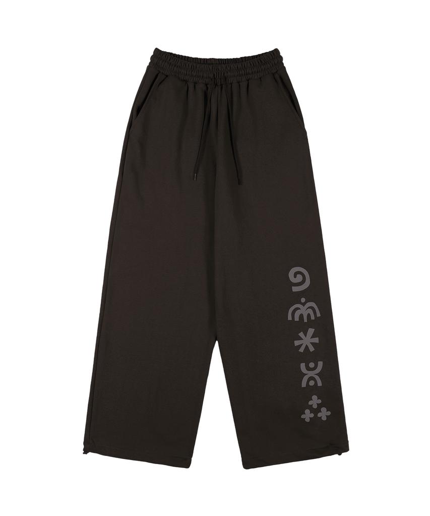 Kaipai Glyph Sweatpants (Brown) K25Zc179