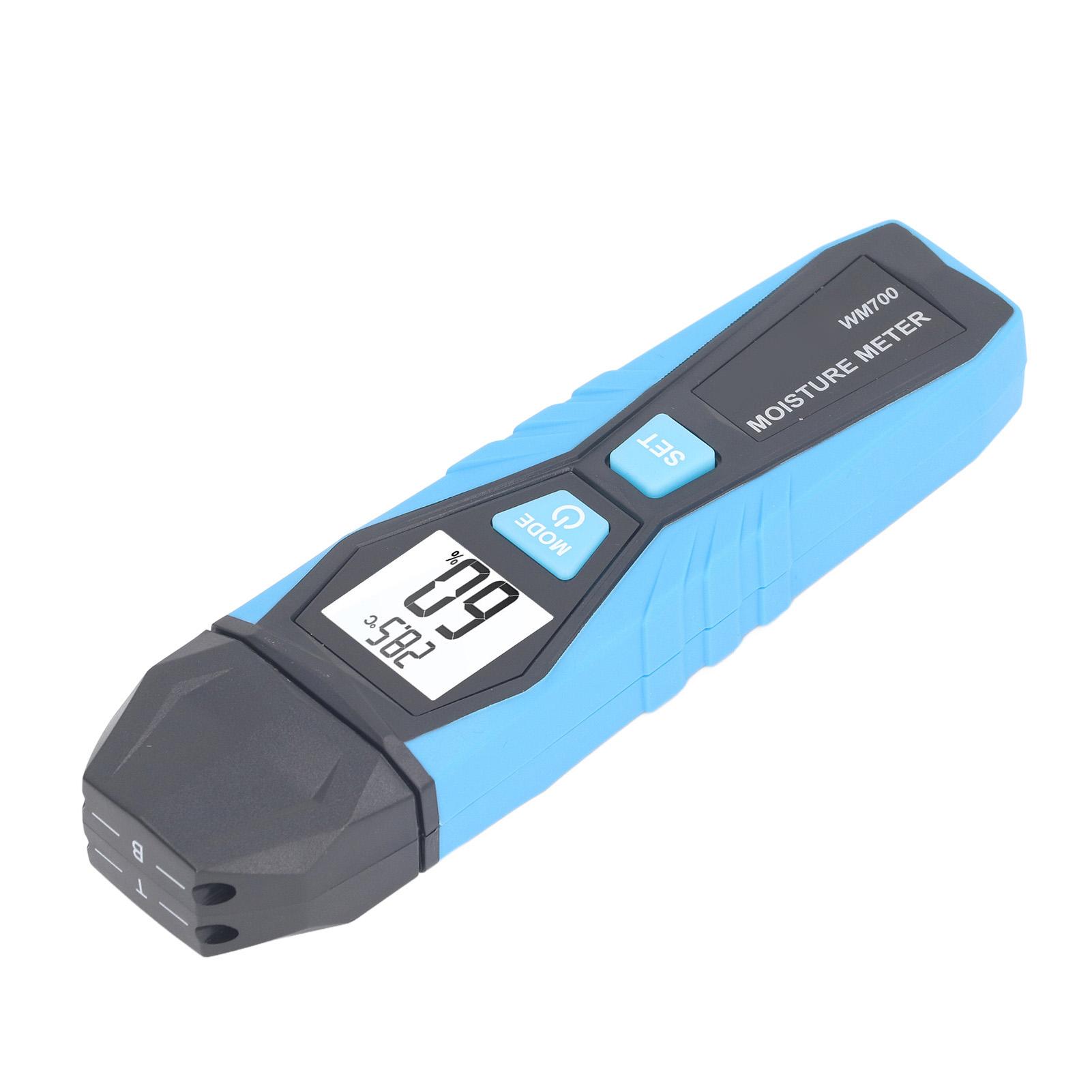 

Handheld Moisture Meter LCD Display Digital Moisture Tester for Wood Concrete Lime Mortar Brick Humidity Detection WM700