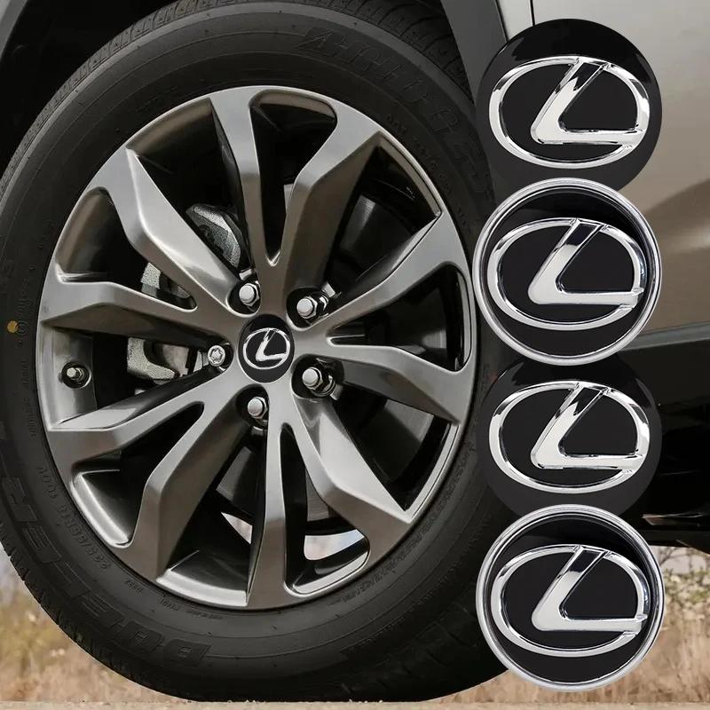 4 ks 62MM Krytky středů kol automobilu Odznaky nábojů Kryty pro Lexus IS250 IS200 CT200h GS300 LS430 RX450h LX570 IS300 ES RX LS IS NX CT
