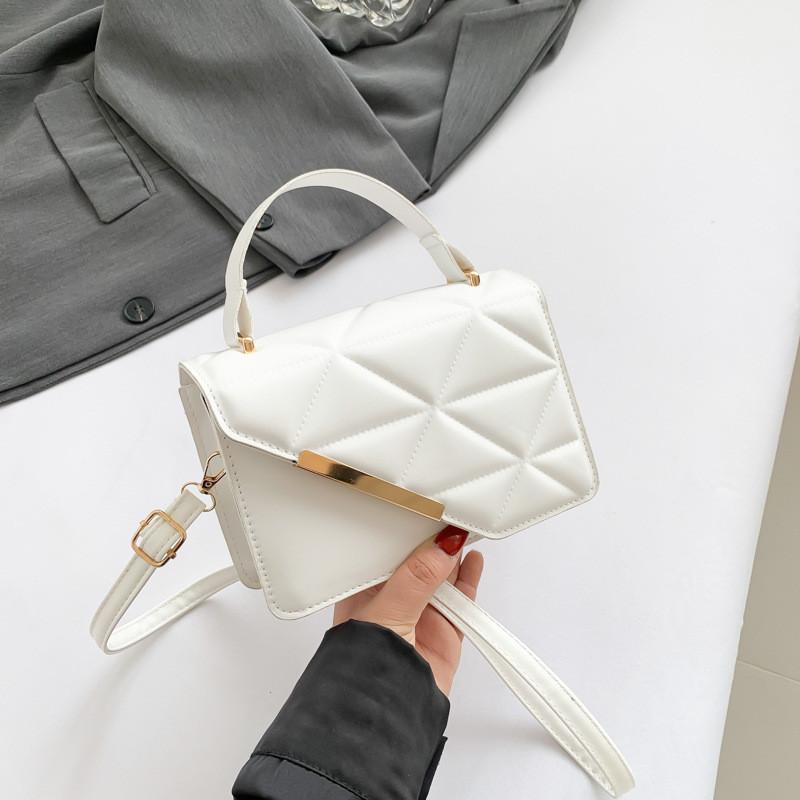 Trendy Street Style Small Square Bag For Women Versatile Pu Leather Handbag