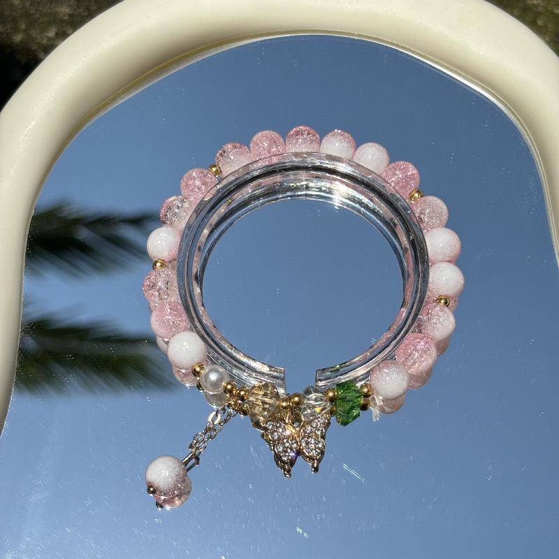Lily of the Valley Butterfly Bracelet - Multi-Style Beaded Star & Moon Design
