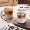 Gianxi High Borosilicate Glass Cup Household High Temperature Resistant Food Grade Water Cup Graduated Coffee Cup Glass Cups