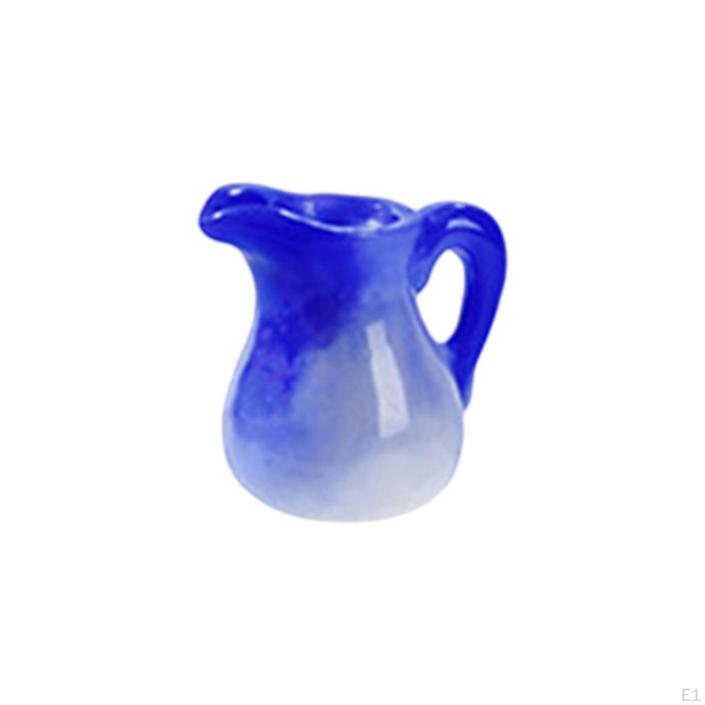 10Pcs 1:12 Dollhouse Teapot Tea Set Kitchen Tableware Gift Simulation Cup Plate for Bedroom