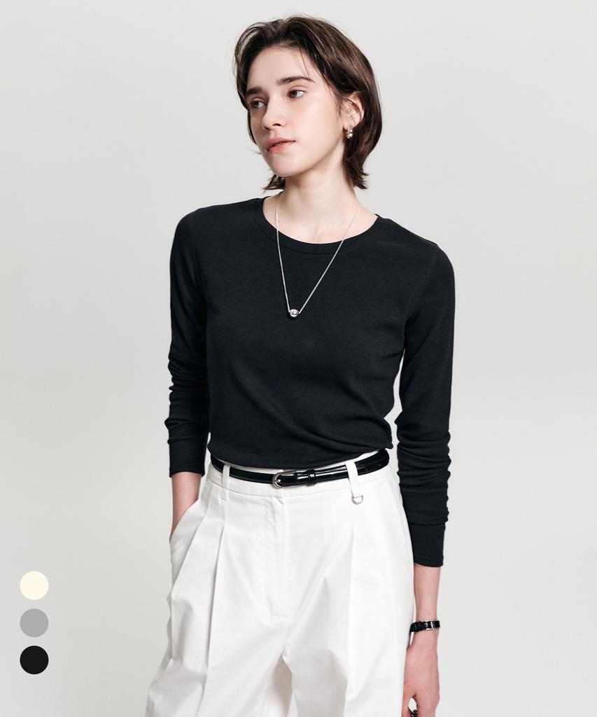 Lugkaeseuteu Erin Basic T-Shirt / Elin Basic T-Shirt_3Colors (B Type)