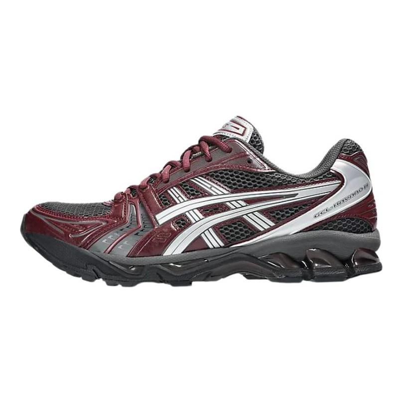 ASICS Gel Kayano 14 Burgundy Obsidian Grey Unisex Sneakers Red Pure-Silver 1203A537-022